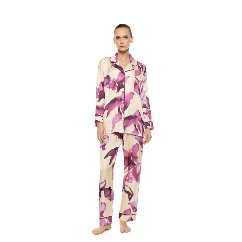 W1897 - Type - Pyjama Buttoned Botanical Flower- (W1897) W1897 - Type - Pyjama Buttoned Botanical Flower- (W1897)