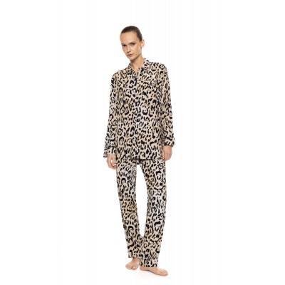 W1903 - Type - Pyjama Buttoned Sand Leopard- (W1903)