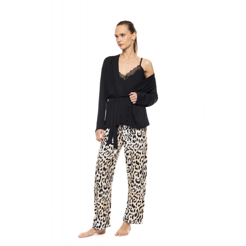 W1906 - Type - Pyjama 3pcs Sand Leopard- (W1906) W1906 - Type - Pyjama 3pcs Sand Leopard- (W1906)