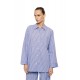 W1908 - Type - Pyjama Buttoned Stripe Soft Blue/Bordeaux- (W1908) W1908 - Type - Pyjama Buttoned Stripe Soft Blue/Bordeaux- (W1908)