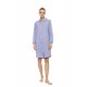 W1909 - Type - Nightgown Buttoned Stripe Soft Blue/Bordeaux- (W1909) W1909 - Type - Nightgown Buttoned Stripe Soft Blue/Bordeaux- (W1909)