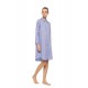 W1909 - Type - Nightgown Buttoned Stripe Soft Blue/Bordeaux- (W1909) W1909 - Type - Nightgown Buttoned Stripe Soft Blue/Bordeaux- (W1909)