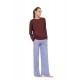 W1910 - Type - Pyjama Stripe Soft Blue/Bordeaux- (W1910) W1910 - Type - Pyjama Stripe Soft Blue/Bordeaux- (W1910)