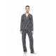 W1913 - Type - Pyjama Buttoned Wide Stripe Navy- (W1913) W1913 - Type - Pyjama Buttoned Wide Stripe Navy- (W1913)