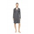 W1914 - Type - Nightgown Buttoned Wide Stripe Navy- (W1914)