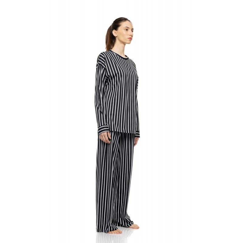 W1915 - Type - Pyjama Wide Stripe Navy- (W1915) W1915 - Type - Pyjama Wide Stripe Navy- (W1915)