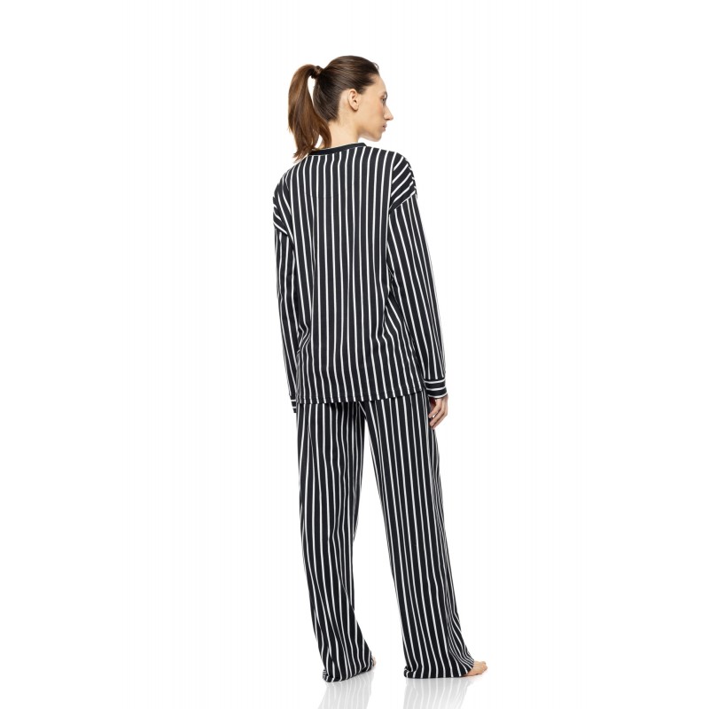 W1915 - Type - Pyjama Wide Stripe Navy- (W1915) W1915 - Type - Pyjama Wide Stripe Navy- (W1915)
