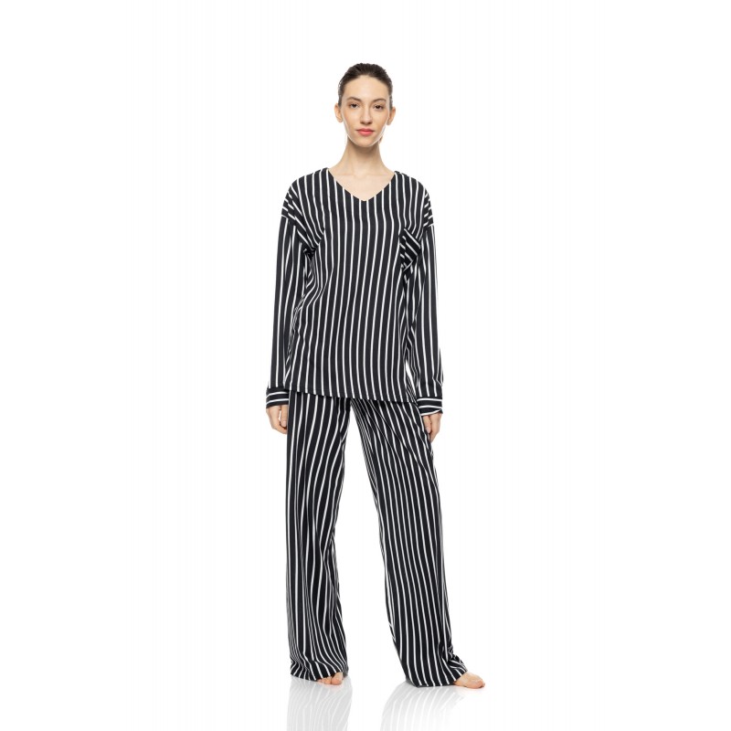 W1916 - Type - Pyjama Wide Stripe Navy- (W1916) W1916 - Type - Pyjama Wide Stripe Navy- (W1916)