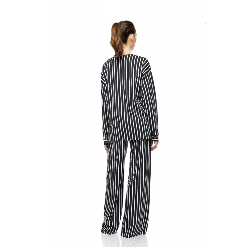 W1916 - Type - Pyjama Wide Stripe Navy- (W1916) W1916 - Type - Pyjama Wide Stripe Navy- (W1916)