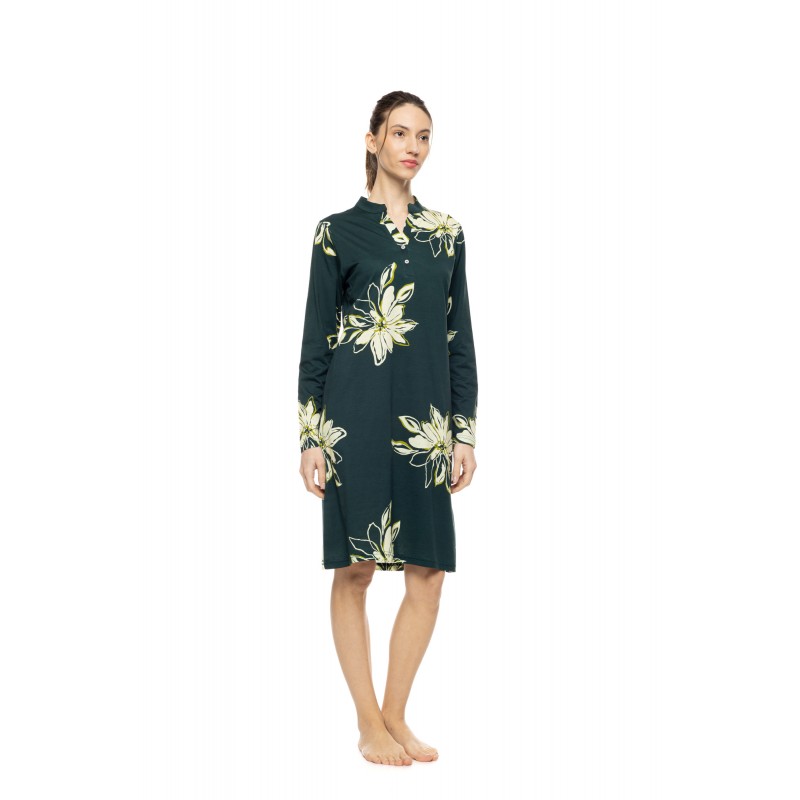 W1920 - Type - Nightgown Emerald Flower- (W1920) W1920 - Type - Nightgown Emerald Flower- (W1920)