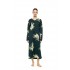 W1924 - Type - Nightgown Long Emerald Flower- (W1924)