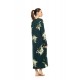 W1924 - Type - Nightgown Long Emerald Flower- (W1924)