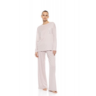 W1927 - Type - Pyjama Stripe Bordeaux- (W1927)