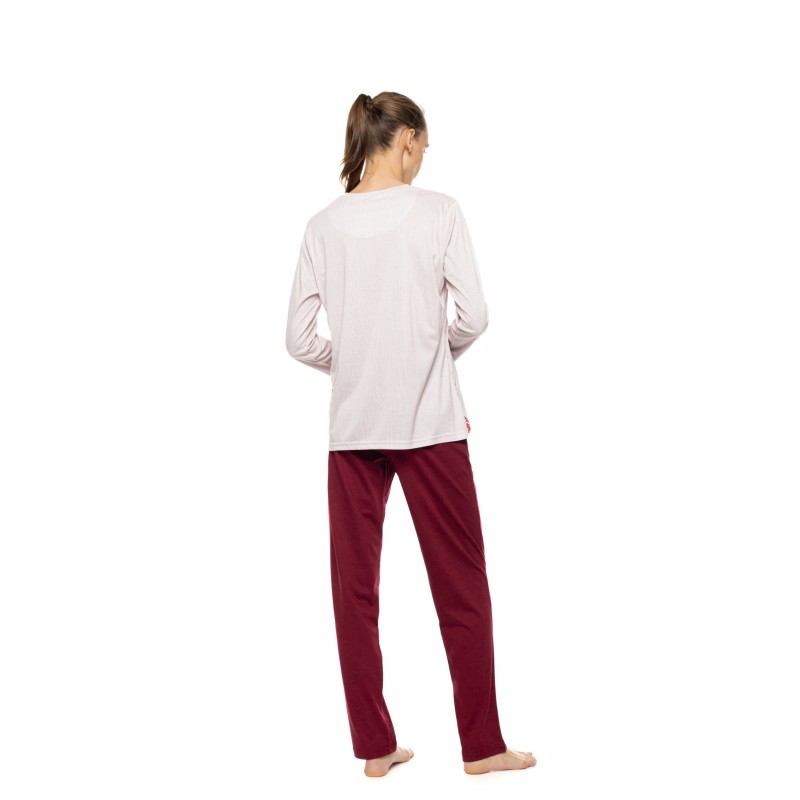 W1928 - Type - Pyjama Stripe Bordeaux- (W1928) W1928 - Type - Pyjama Stripe Bordeaux- (W1928)