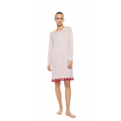 W1929 - Type - Nightgown Stripe Bordeaux- (W1929)