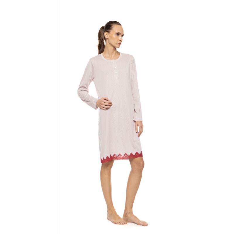 W1929 - Type - Nightgown Stripe Bordeaux- (W1929) W1929 - Type - Nightgown Stripe Bordeaux- (W1929)
