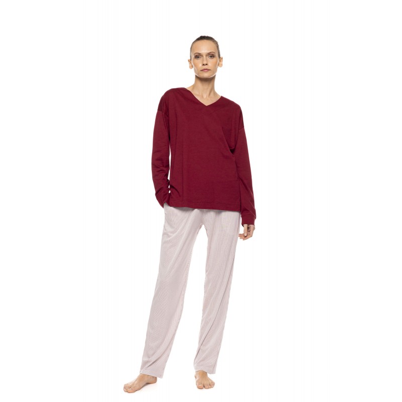 W1930 - Type - Pyjama Stripe Bordeaux- (W1930) W1930 - Type - Pyjama Stripe Bordeaux- (W1930)