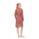 W1934 - Type - Nightgown Buttoned Dusty Pink Zebra- (W1934) W1934 - Type - Nightgown Buttoned Dusty Pink Zebra- (W1934)