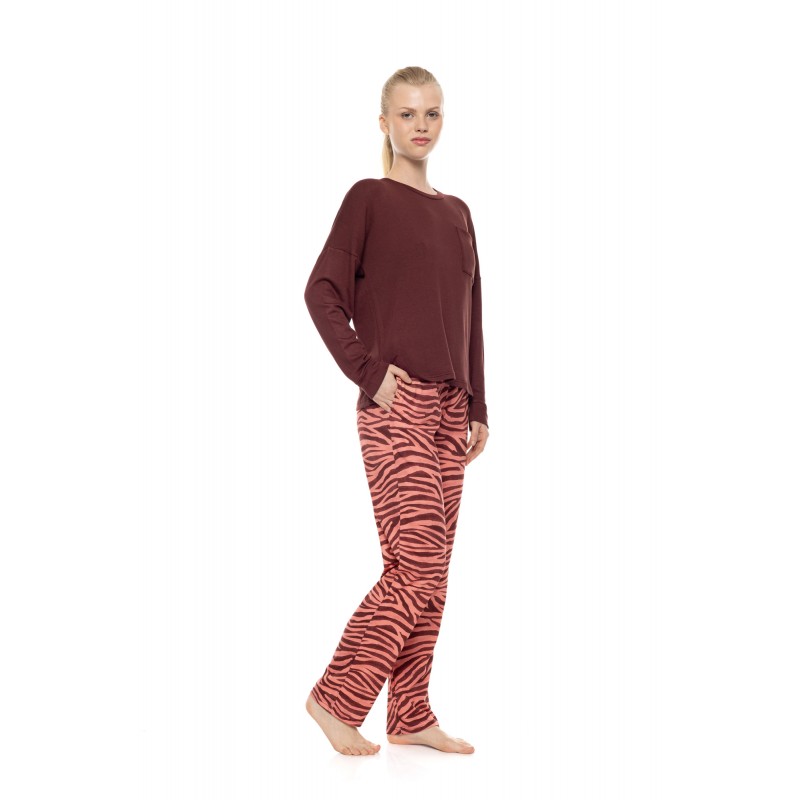 W1935 - Type - Pyjama Dusty Pink Zebra- (W1935) W1935 - Type - Pyjama Dusty Pink Zebra- (W1935)