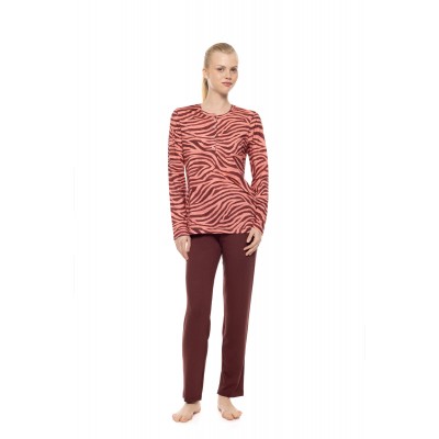 W1937 - Type - Pyjama Dusty Pink Zebra- (W1937)