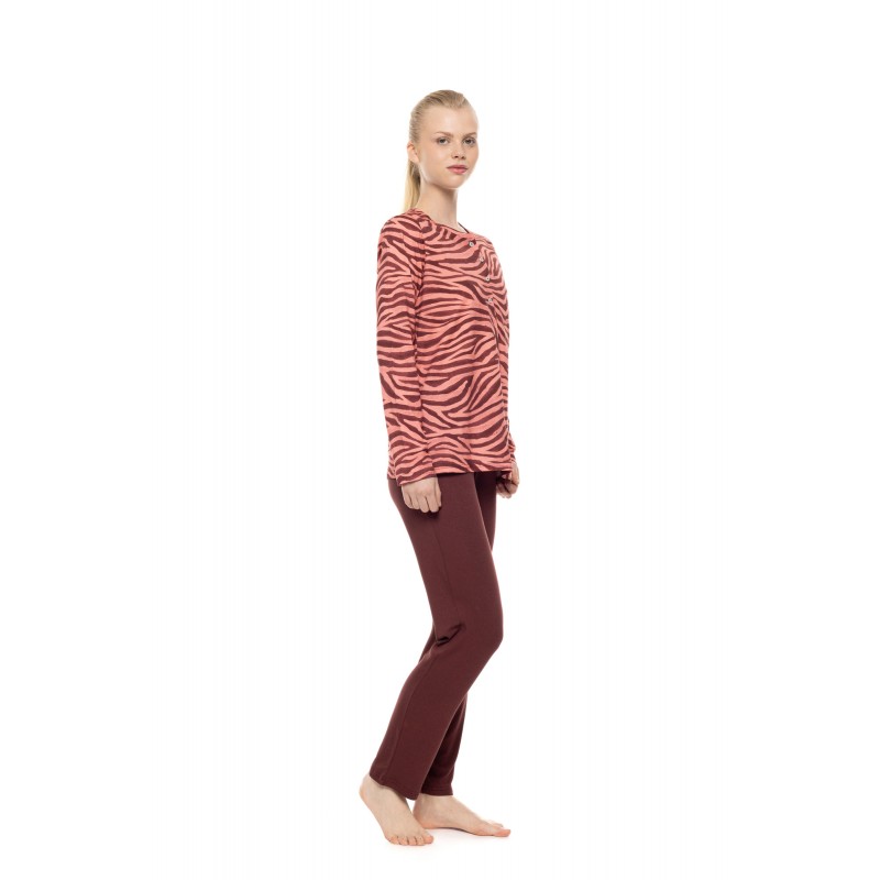 W1937 - Type - Pyjama Dusty Pink Zebra- (W1937) W1937 - Type - Pyjama Dusty Pink Zebra- (W1937)