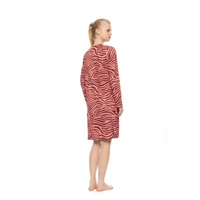 W1938 - Type - Nightgown Dusty Pink Zebra- (W1938) W1938 - Type - Nightgown Dusty Pink Zebra- (W1938)