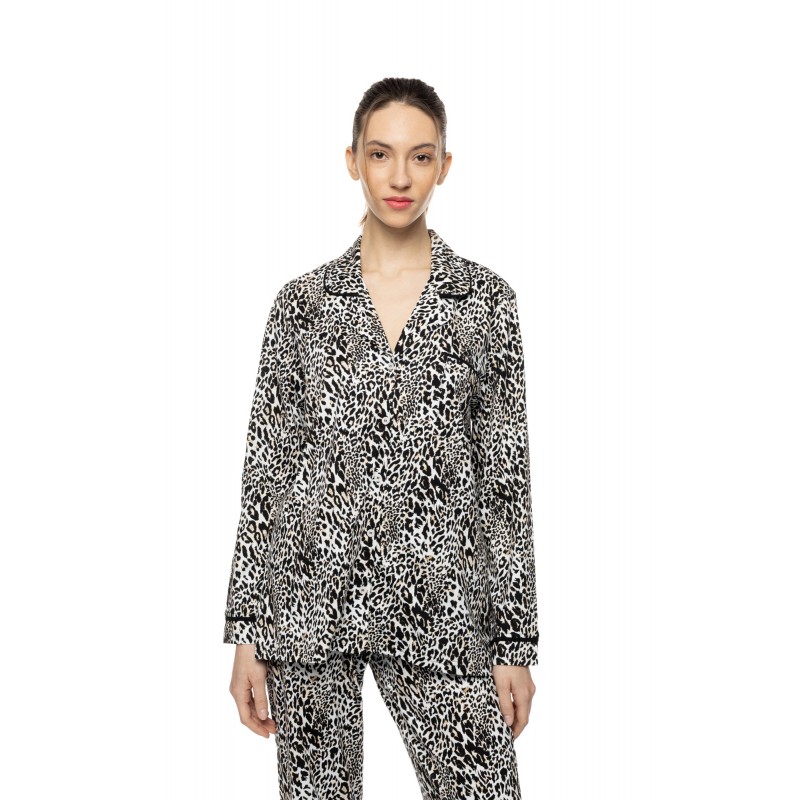 W1940 - Type - Pyjama Buttoned Ivory Leopard- (W1940) W1940 - Type - Pyjama Buttoned Ivory Leopard- (W1940)