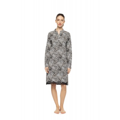 W1943 - Type - Nightgown Ivory Leopard- (W1943)