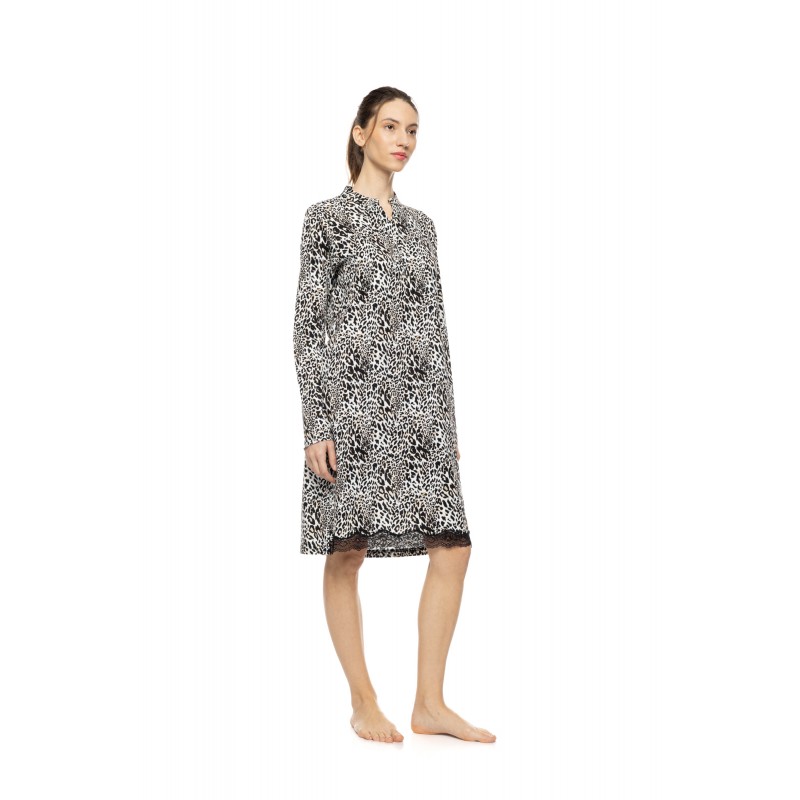 W1943 - Type - Nightgown Ivory Leopard- (W1943) W1943 - Type - Nightgown Ivory Leopard- (W1943)