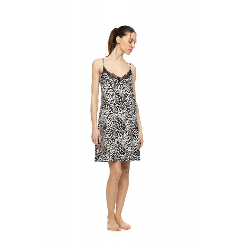 W1947 - Type - Nightgown Ivory Leopard- (W1947) W1947 - Type - Nightgown Ivory Leopard- (W1947)