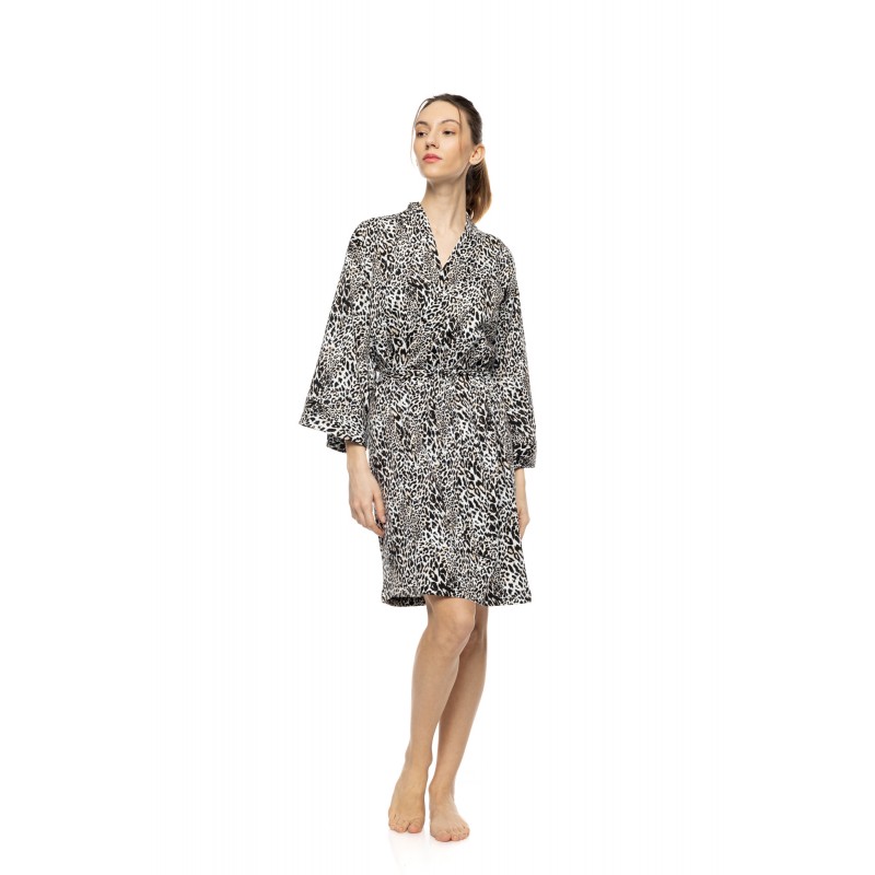 W1948 - Type - Robe Ivory Leopard- (W1948) W1948 - Type - Robe Ivory Leopard- (W1948)