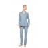 W1950 - Type - Pyjama Buttoned Stone Blue Heart- (W1950)
