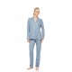 W1950 - Type - Pyjama Buttoned Stone Blue Heart- (W1950) W1950 - Type - Pyjama Buttoned Stone Blue Heart- (W1950)
