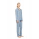 W1950 - Type - Pyjama Buttoned Stone Blue Heart- (W1950) W1950 - Type - Pyjama Buttoned Stone Blue Heart- (W1950)