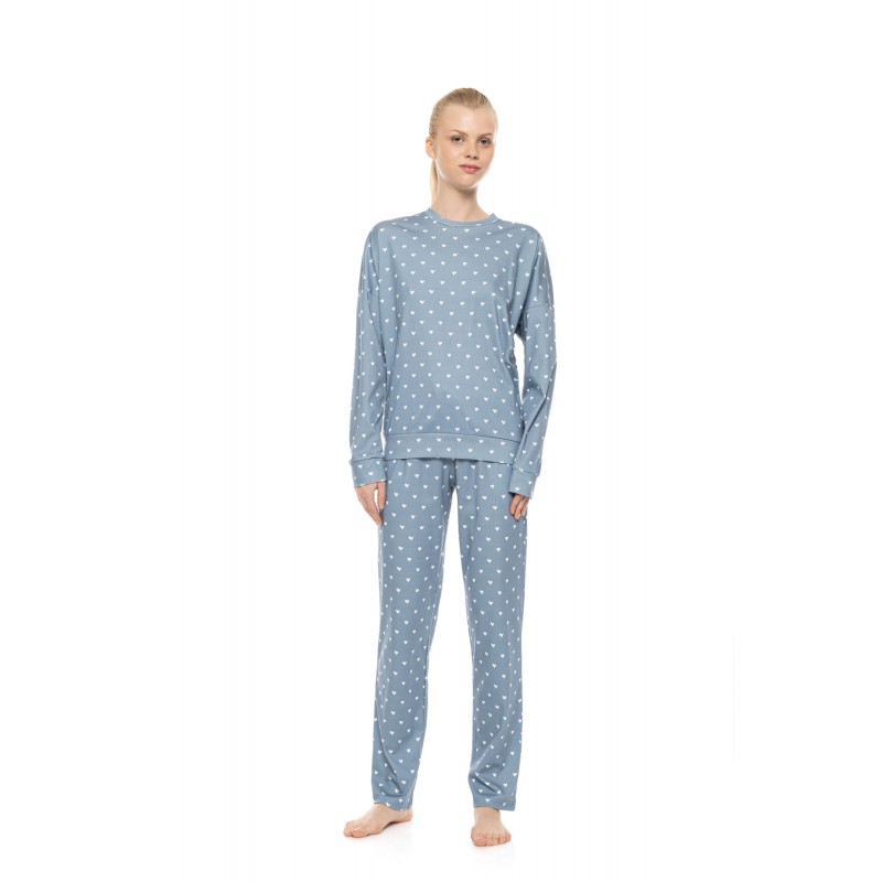 W1951 - Type - Pyjama Stone Blue Heart- (W1951) W1951 - Type - Pyjama Stone Blue Heart- (W1951)