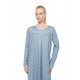 W1954 - Type - Nightgown Classic Stone Blue Heart- (W1954) W1954 - Type - Nightgown Classic Stone Blue Heart- (W1954)