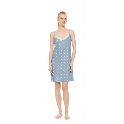 W1955 - Type - Nightgown Stone Blue Heart- (W1955)