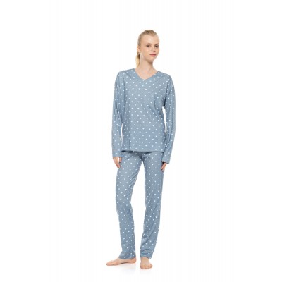 W1957 - Type - Pyjama Stone Blue Heart- (W1957)