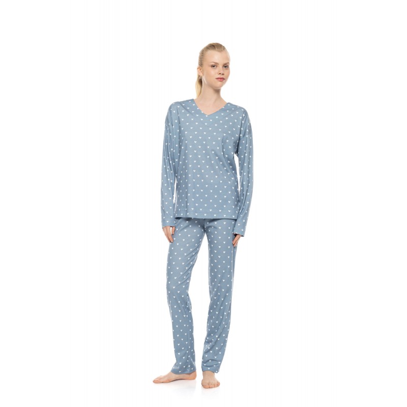 W1957 - Type - Pyjama Stone Blue Heart- (W1957) W1957 - Type - Pyjama Stone Blue Heart- (W1957)