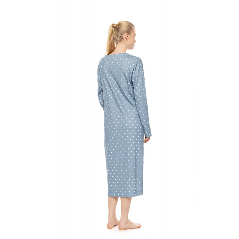 W1958 - Type - Nightgown Long Stone Blue Heart- (W1958) W1958 - Type - Nightgown Long Stone Blue Heart- (W1958)