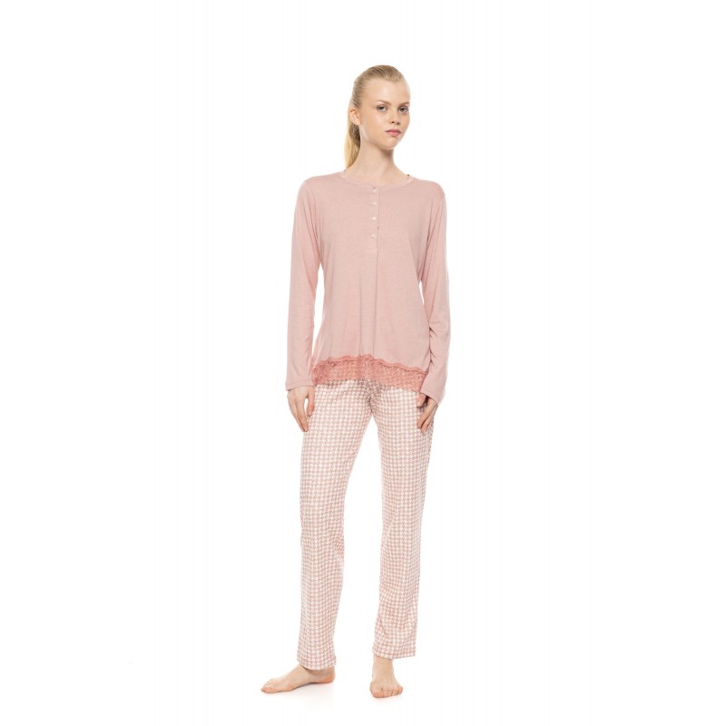W1961 - Type - Pyjama Petite Rose Plaid- (W1961) W1961 - Type - Pyjama Petite Rose Plaid- (W1961)
