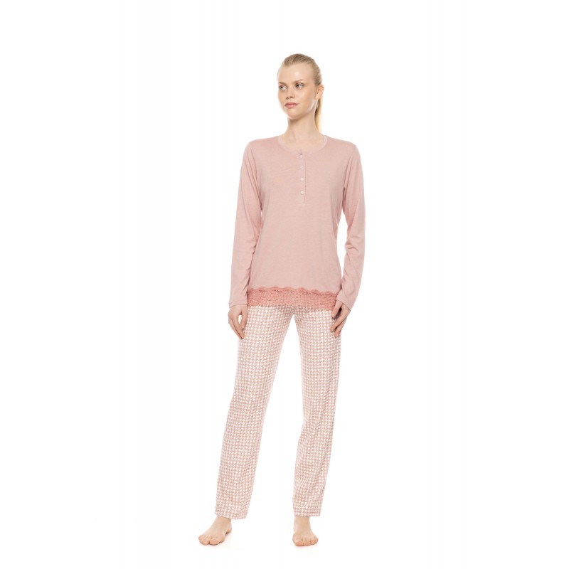 W1961 - Type - Pyjama Petite Rose Plaid- (W1961) W1961 - Type - Pyjama Petite Rose Plaid- (W1961)