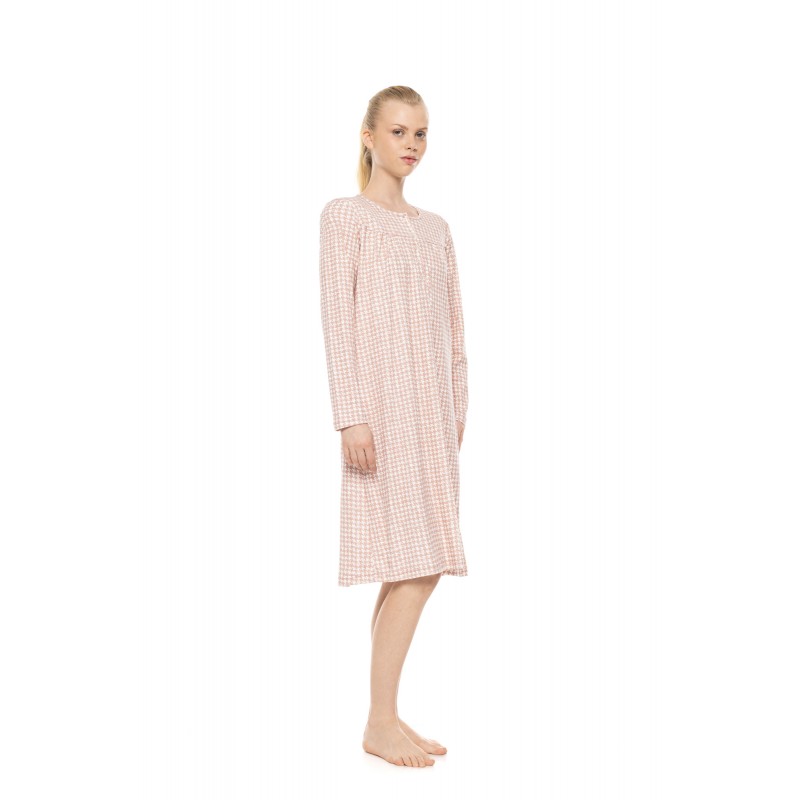 W1964 - Type - Nightgown Classic Petite Rose Plaid- (W1964) W1964 - Type - Nightgown Classic Petite Rose Plaid- (W1964)