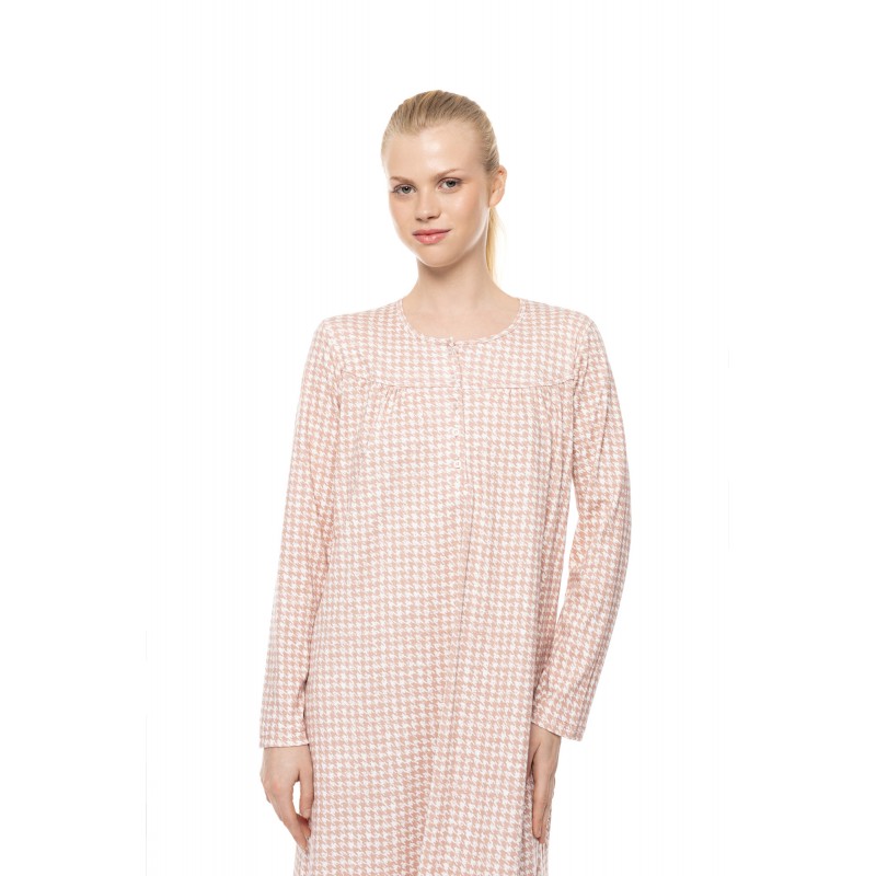 W1964 - Type - Nightgown Classic Petite Rose Plaid- (W1964) W1964 - Type - Nightgown Classic Petite Rose Plaid- (W1964)