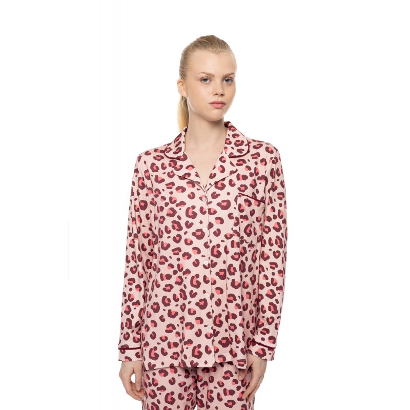 W1966 - Type - Pyjama Buttoned Wild Rose Leo- (W1966) W1966 - Type - Pyjama Buttoned Wild Rose Leo- (W1966)