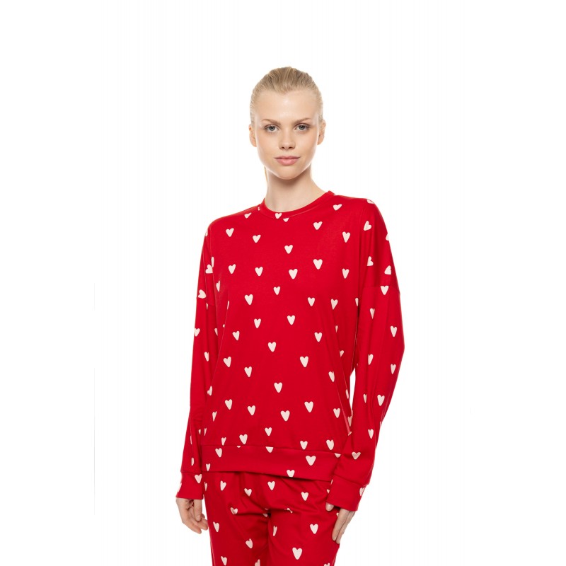 W1975 - Type - Pyjama Rasberry Heart- (W1975) W1975 - Type - Pyjama Rasberry Heart- (W1975)