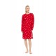 W1976 - Type - Nightgown Rasberry Heart- (W1976)