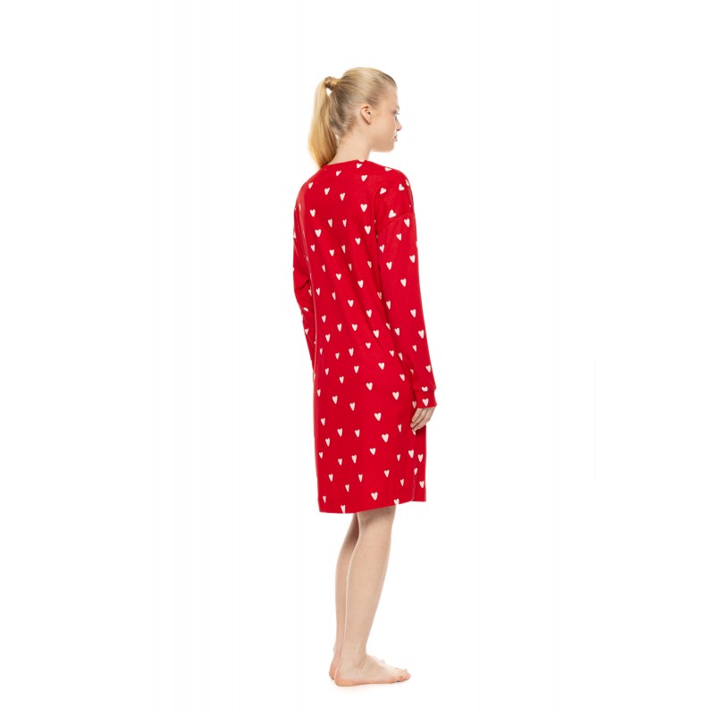 W1976 - Type - Nightgown Rasberry Heart- (W1976)