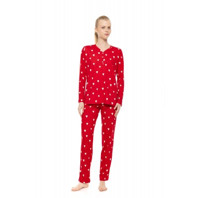 W1977 - Type - Pyjama Rasberry Heart- (W1977)