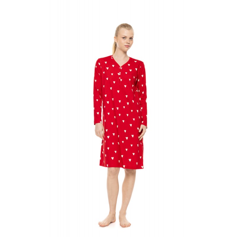 W1978 - Type - Nightgown Rasberry Heart- (W1978) W1978 - Type - Nightgown Rasberry Heart- (W1978)